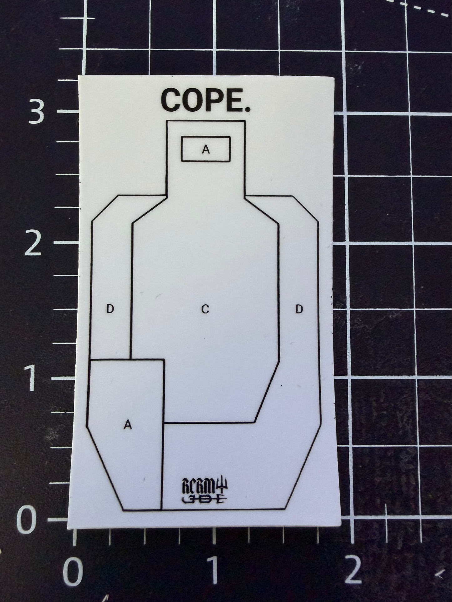 COPE. Low Left Sticker