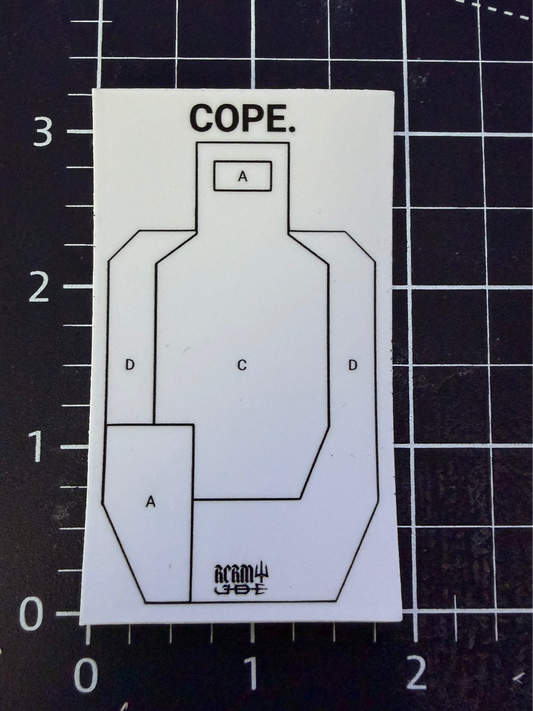 COPE. Low Left Sticker